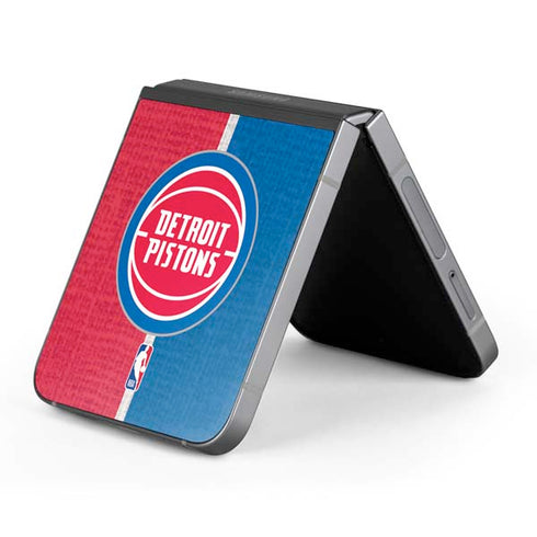 NBA Detroit Pistons Canvas Galaxy Z Flip6 Skin